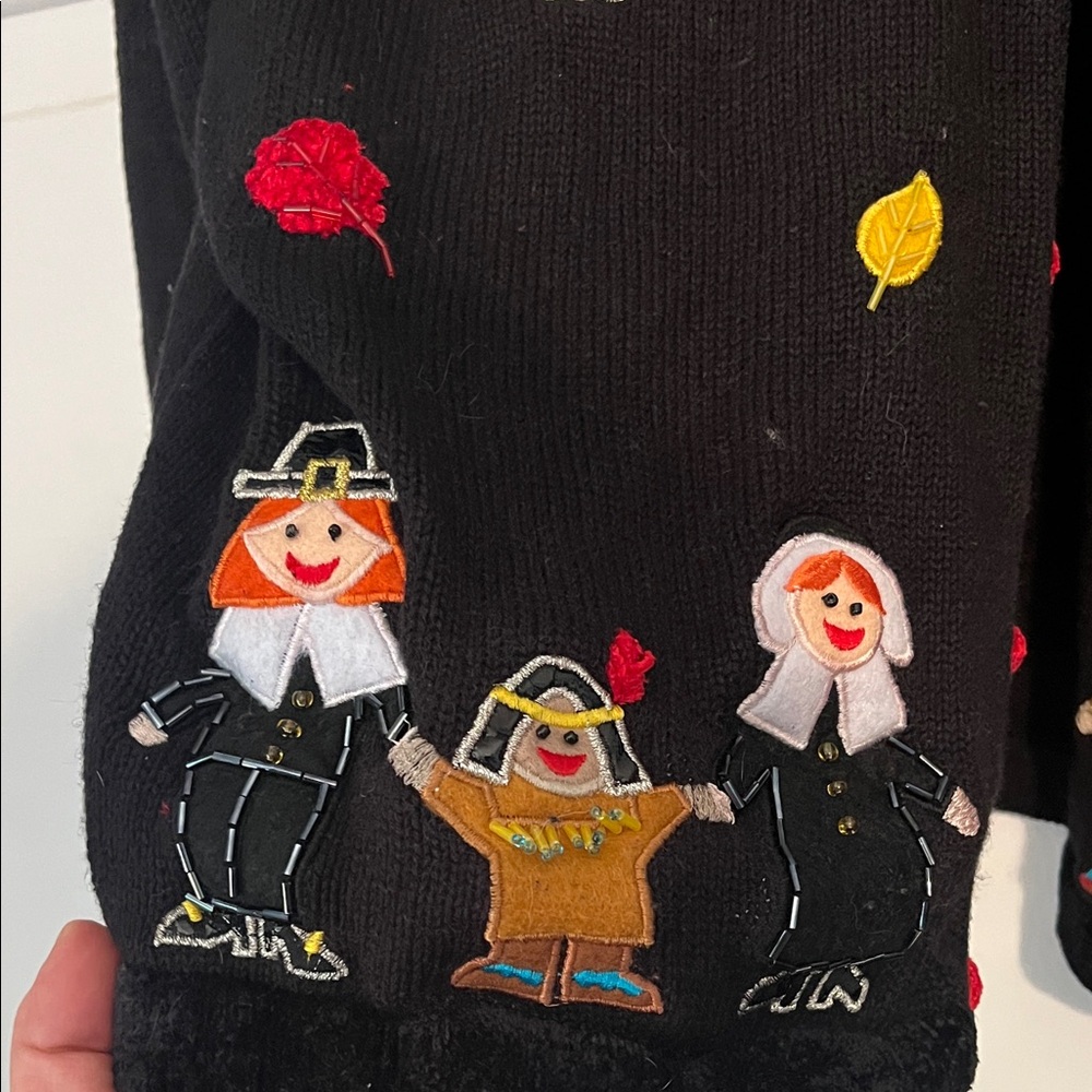 Jack B Quick Black Cardigan with Embroidery - Picture 4 of 7